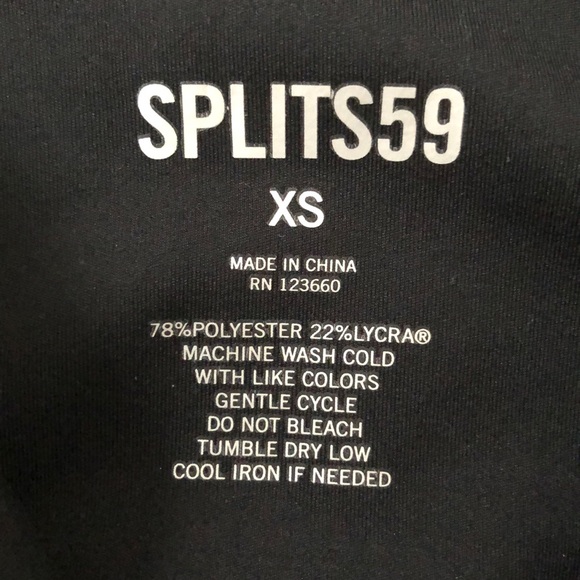 Splits59 OLIVIA HIGH WAIST 7/8 TIGHT BLACK GREEN Leggings - Picture 3 of 7